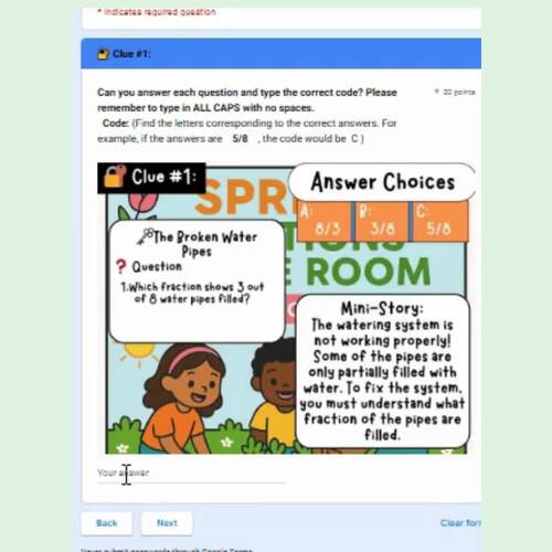 3rd Grade Spring Fractions Escape Room – Garden Plot Rescue | Math Activity