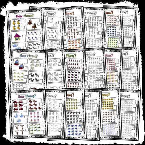 How Many? Numbers 1–30 (SETS 1 & 2) Bundle by Stoophty | TPT