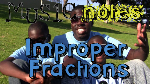 Preview of Improper Fractions Song