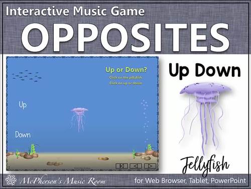Up and Down Melodic Direction Interactive Music Game {Jellyfish}