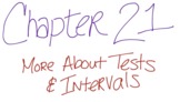 Flipped Lecture-Ch21 Understanding Type I&II Error & Relat