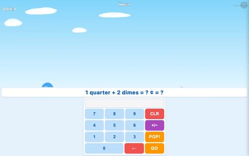 2nd Grade Money Math Game | Self-Checking Math Game by Kick My Math