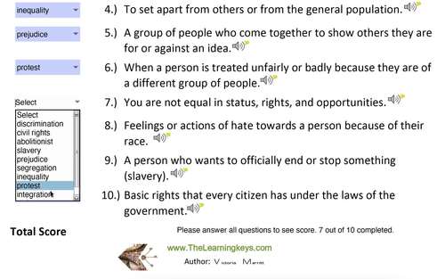 Black History Vocabulary by The Learning Keys | TPT