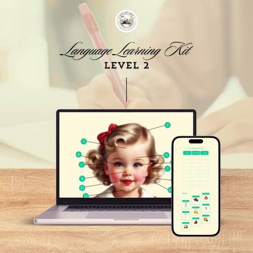 Language Learning Kit: Level 2 Vocabulary & Grammar (Digital PDF)