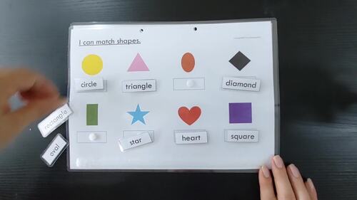Shape Recognition Task Box | Math Matching Activity | Morning Work SPED
