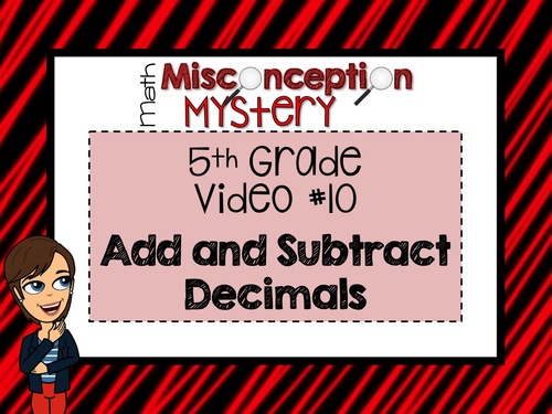 Preview of 5th Grade Math Mystery | #10: Add and Subtract Decimals | DISTANCE LEARNING