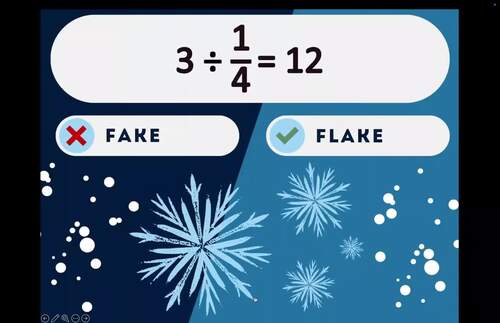 Holiday Activities 4th Grade Winter Divide Fractions Worksheets Math ...
