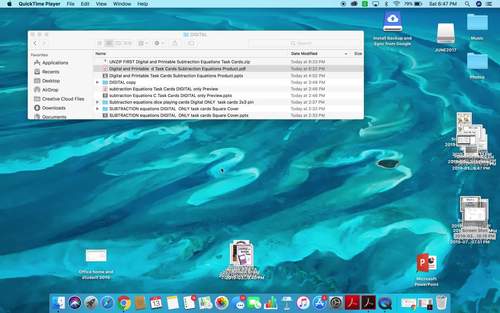 SUBTRACTION EQUATIONS Digital AND Printable Task Cards for use with Google™