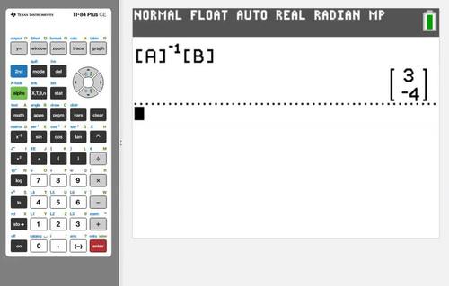 Calculator Workshop 7 Matrix Equations By Tech Know Math Tpt