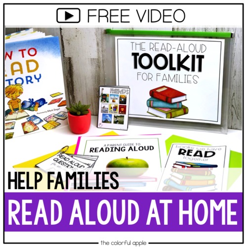 Help Families Read Aloud at Home: FREE video by The Colorful Apple