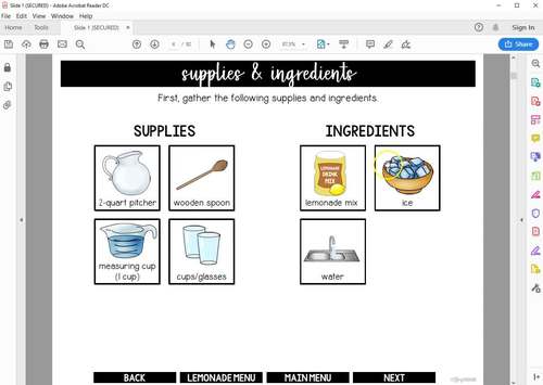 No Print Visual Recipes with Activities (Includes Print Option) by ...