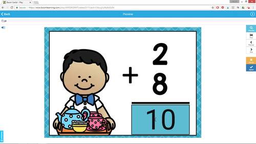 Addition Boom Cards - Sums up to 20 by Second Grade Smiles | TPT