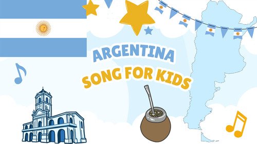 Preview of Argentina Song for Kids | Learn About Argentina Through Music | Geography Song