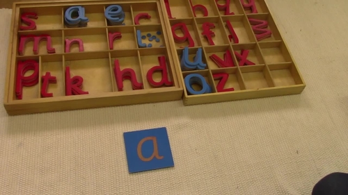 Preview of Montessori Transition from sandpaper to movable alphabets