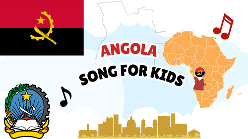 Preview of Angola Song for Kids | Learn About Angola | Geography Music Video + Lyrics PDF +