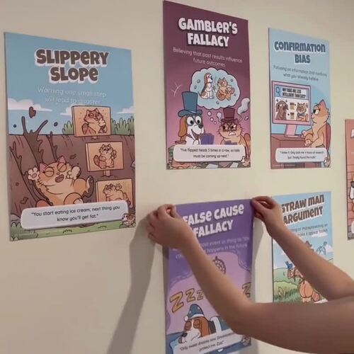 False Cause Fallacy Poster by Duchess and Bruno | TPT