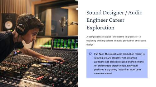 Sound Designer Audio Engineer Career Exploration | Skills & Salary ...