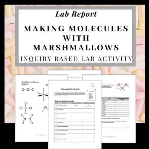 Making Molecules with Marshmallows by That Red Haired Science Teacher