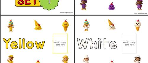 Ice Cream Activity Set 1-8 by Meet The Needs | TPT