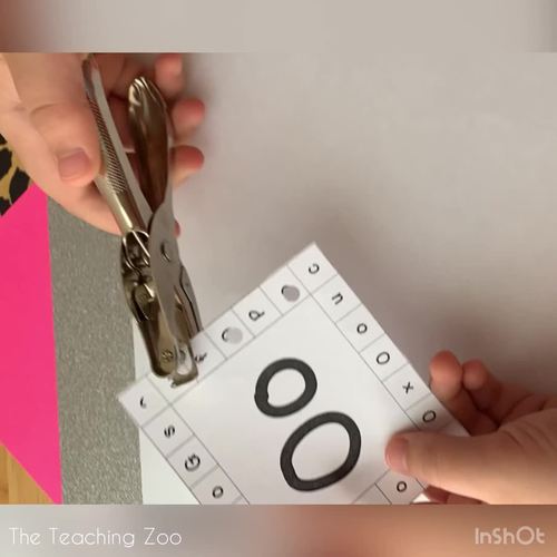 ABC Uppercase & Lowercase Hole Puncher Cards A to Z by The Teaching Zoo