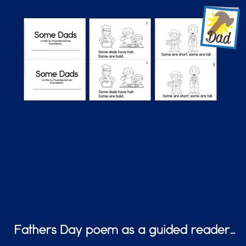 Fathers Day Card and Easy Reader | Some Dads