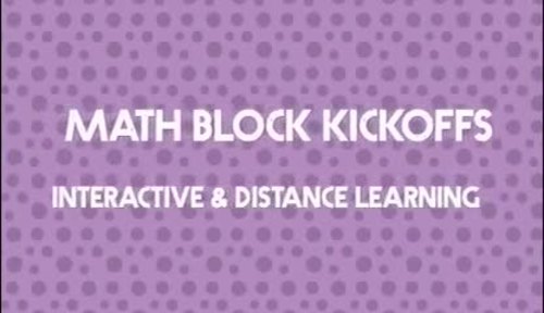 Distance Learning Math Block Kickoff Week 2 for Grades 3-5