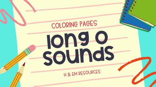 Long Vowel Coloring│Long O Sounds│Orton Gillingham │Color by Code ...