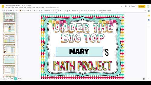 Graphing and Data Math Project