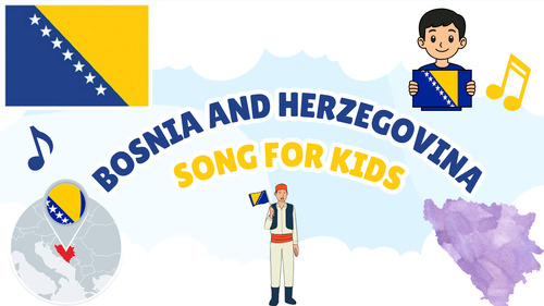 Preview of Bosnia and Herzegovina Song for Kids | Learn About Bosnia and Herzegovina | Euro