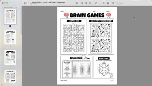 First Day of School Activities Math 6th Grade | Worksheets | Fun Puzzles