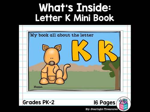 Alphabet Letter of the Week: The Letter K Mini Book, Letter K Mini Book ...