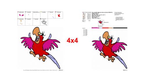 Aladdin Jafars Minion Iago The Parrot Flying Plotting And Posing