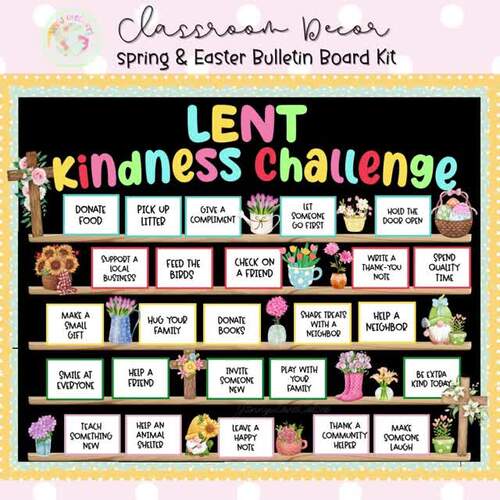 Easter Bulletin Board Ideas Religious April Door Decor Kindness Decorations