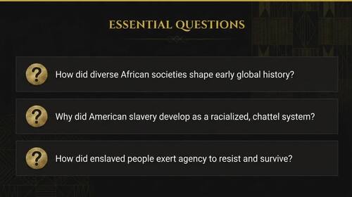 African American History Full Course PowerPoint Presentation - 5 Units