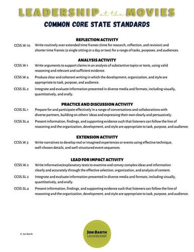 Pay It Forward Movie Guide - Questions - Worksheets - Leadership Activities