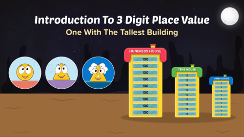 Preview of Introduction to 3 Digit Place Value : Math Story Video 27 for Kids Aged 6 to 8