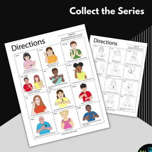 ASL Thanksgiving Vocabulary / Bilingual Flashcards / Sign Language / Fall