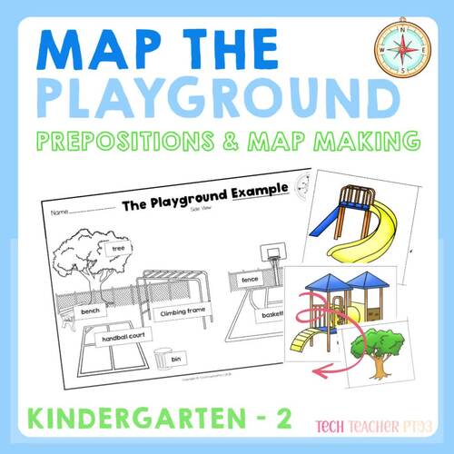 Playground Map Activity | Geography Mapping Skills Compass Directions K-2