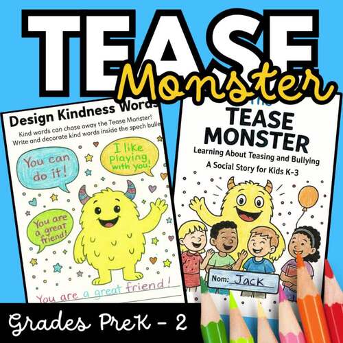 Teasing & Bullying Prevention Tease Monster Book Companion, Social ...