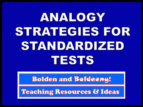 Preview of Analogy Strategies for Standardized Tests
