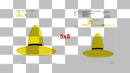 Hat Curious George Fill Machine Embroidery Design - Instant Download by ...