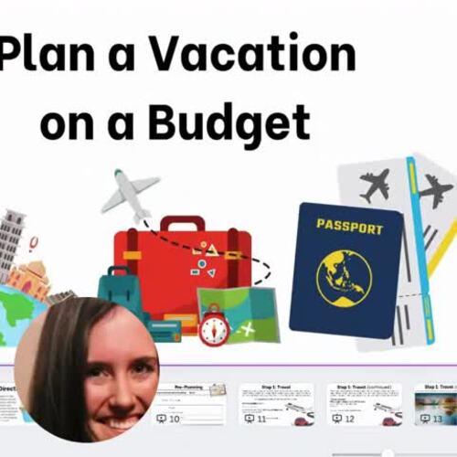 Planning a Vacation Budgeting Activity Math Project PBL | TPT