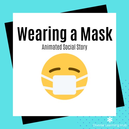 Preview of Wearing a Mask - Distance Learning Animated Social Story