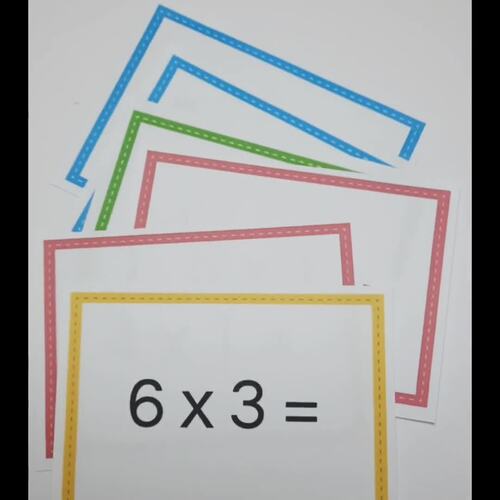 Multiplication Task Cards - Times Tables Cards for Games and Activities