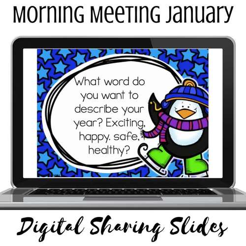 Sharing & Discussion Morning Meeting Digital Slides- January | TPT