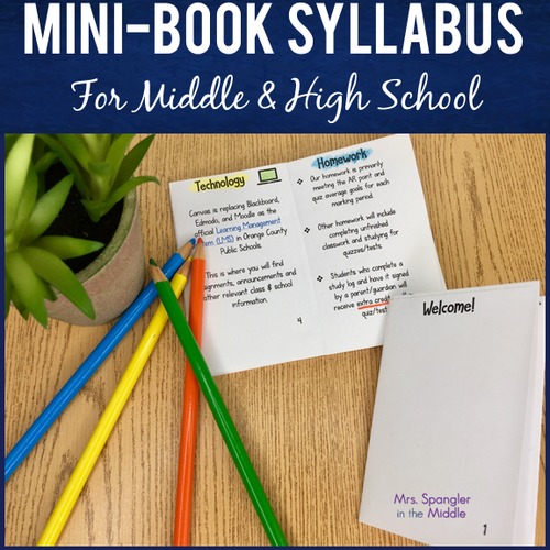 Preview of Back to School Meet the Teacher Syllabus Mini Book EDITABLE