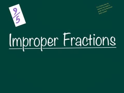 Preview of Improper Fractions
