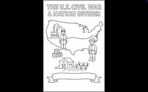 2nd Grade CKLA Domain 9 Civil War Coloring Pages & Writing Boxes No ...