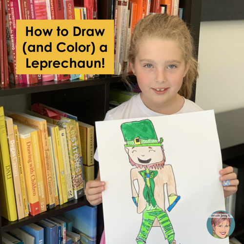 Preview of Teaching Video: How to Draw a Leprechaun  An Easy St. Patrick's Day Art Activity