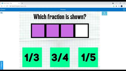 Fractions Boom Cards | 3rd Grade Math by Hands on Learning LLC | TPT